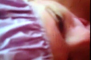 samantha takes a massive facial cumshot after sloppy blowjob