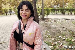 Tattooed spanish Nadja swallows Torbe's hot load surprise 😍💦