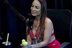 belinha baracho teases swingers in sheer red lingerie