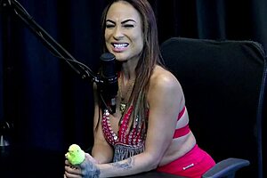 belinha baracho teases swingers in sheer red lingerie