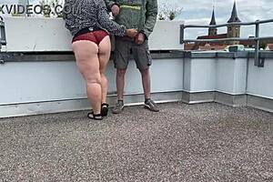 Chubby milf's hairy pussy gets wild on summer vacation 🌴💦