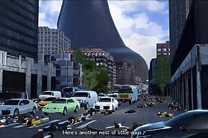 i crush the city under my massive giantess feet today