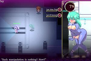 hey mage kanade, your futanari sex robot milks cum in dungeon handjob frenzy!