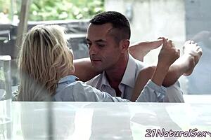 Inked Euro Babe Takes Intense Doggystyle Pounding!