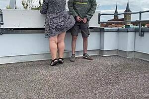 Chubby milf's hairy pussy gets wild on summer vacation 🌴💦