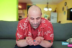 Petite innocent babe fucked hard over candies