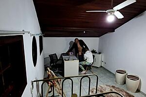 Hey student 😏 seduced in teacher's office till she rides him hard 💦