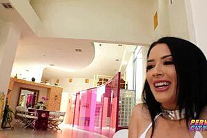 Katrina Jade tattoos shine as she takes monster anal cock deep