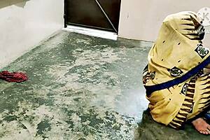 Indian desi maid takes big cock doggystyle hardcore fucking