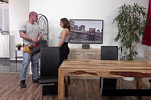 i'm soaking wet with eva brown's pissy workman drenching