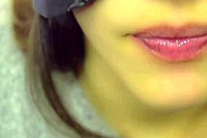 japanese babe gives sloppy close-up blowjob ending in hot facial cumshot