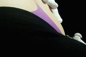 tattoo artist inked her with hidden butt plug then paid with ass