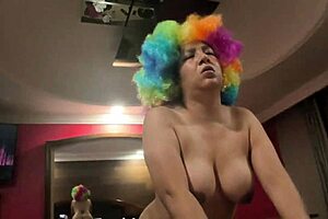 Sexy Halloween circus babe gets fucked wildly in 2025! 🎃🍑🔥💦