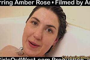 Chubby Aussie brunette drenches her lingerie in the bath! 🛁💦