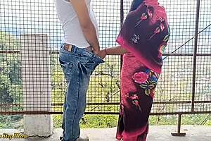 hey hottest indian couple bangs wildly outdoors by riverside