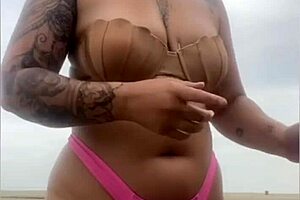 Begged him to whip out his cock from shorts to check hardness