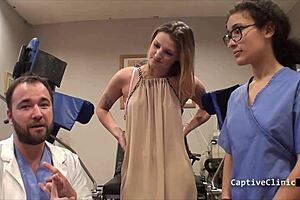alexandria riley stripped searched in latex gloves by campus pd backstage