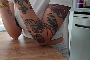 english tutor slut bends over for rough anal pounding session