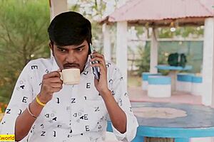 beautiful indian wife cheats with friend outdoors doggystyle while husband watches nearby