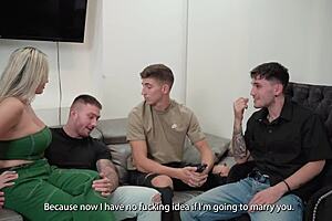 share your milf girlfriend with two buddies this christmas! tatiana álvarez huge tits