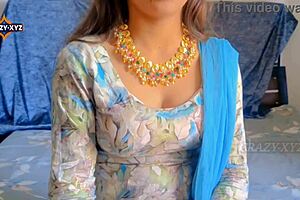 desi babe sneaks boyfriend in for crazy home fuck session