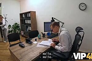 Teasing Cute Euro Agrees To Shaved Anal For Office Cash