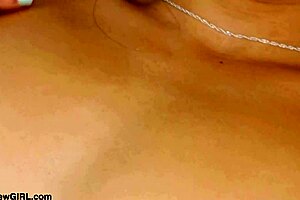 super cute brunette teen flaunts her sexy petite body on sofa