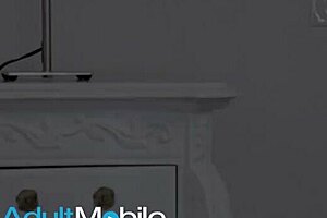 svelte latina tempts older man in bed with tight shaved body