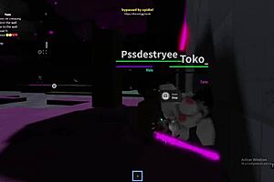 Random Roblox condo sluts get fucked hard by monster cocks in game.