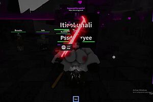 Random Roblox condo sluts get fucked hard by monster cocks in game.