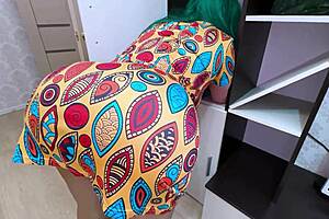 Mature BBW tempts with wet pussy pose for ripped clothes pounding