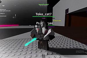 Random Roblox condo sluts get fucked hard by monster cocks in game.