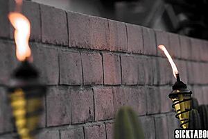 Black milf seduces petite teen in steamy lesbian lick session