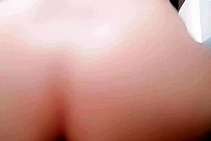 skinny amateur rides thick cock bouncing pussy to orgasm