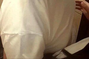 intense bathroom uniform fuck with latina schoolgirl