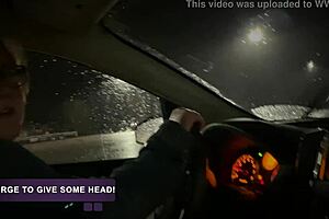 hey young slut craves sucking cock in public lot