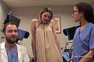 alexandria riley stripped searched in latex gloves by campus pd backstage