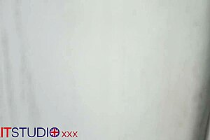 you slide into this 18yo blonde babysitter's tight lingerie-covered curves