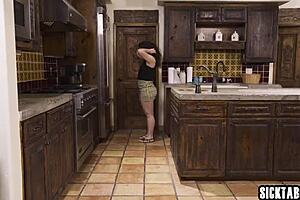 victoria voxxx masturbates wildly then slurps sloppy blowjob before hardcore pounding