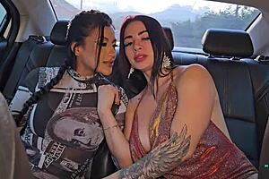 Uber driver’s huge cock roughly pounds sexy Colombian sluts Mariana Martix and Silvana Lee 😈🔥