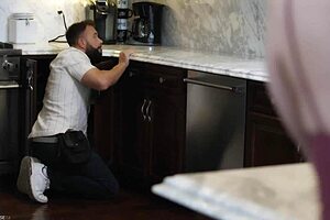 alison rey gags deep on cock as husband watches her get pounded