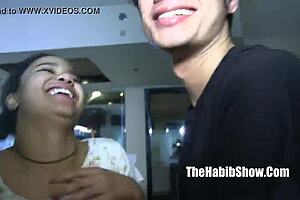 thick black and asian babe stripped and fucked by mexican monster cock