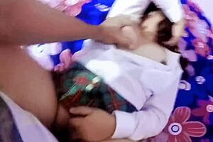 caught fucking best friend's older lover after homework turned into wild creampie session in public school spot