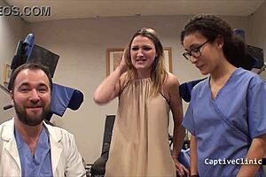 alexandria riley stripped searched in latex gloves by campus pd backstage