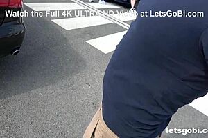 Voyeur Joins Bi Couple For Car Repair Cumshot Deepthroat