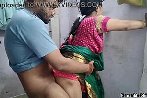 Desi Indian woman surrenders to passionate sex in her saree