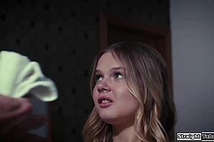 stepdad catches my streams so i ride his cock hard