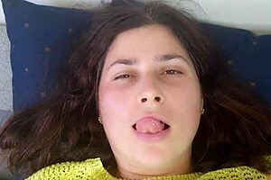 curvy milf begs for deep pussy massage ending in creamy creampie