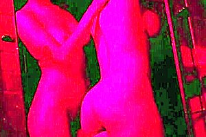 two hotties intriguing lesbian shower play