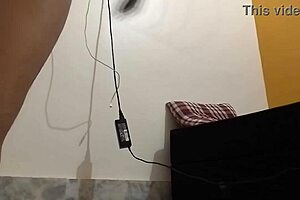 Indian bhabhi fingers fat belly pussy in bra dress till she squirts hard with dirty Hindi talk